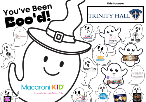 Final You've Been Boo'd Flyer 2 Macaroni Kid Lincroft-Holmdel-Tinton Falls 2021 Boo Bags