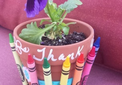 DIY Flower Pot of Thanks for Teacher Appreciation Your Kids can Make
