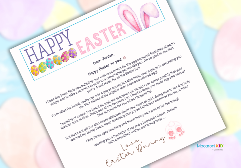 Easter letter