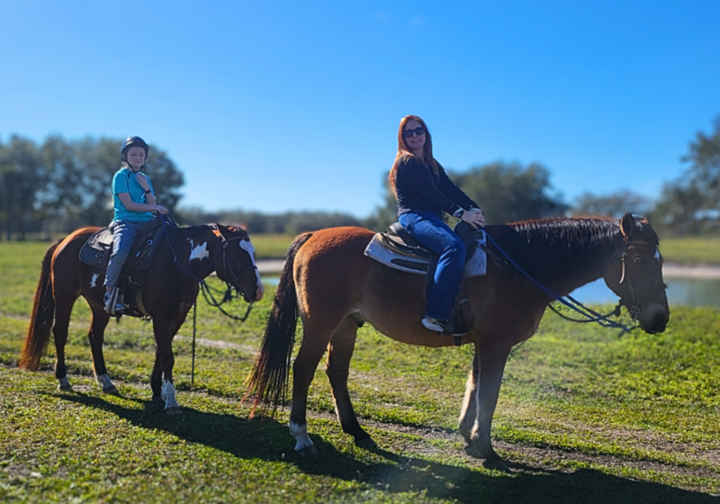 Publisher Jennifer Ercoli and her family at Westgate River Ranch Resort in Florida.