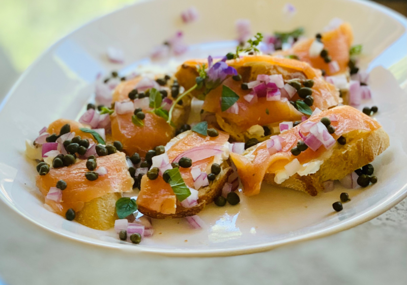 Smoked Salmon Bruschetta