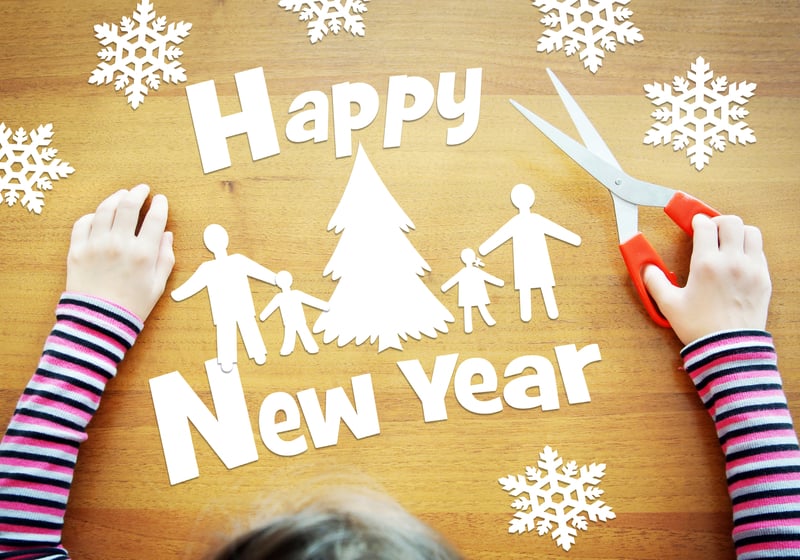 Happy New Year cutout