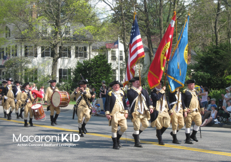 Minutemen marching in parade