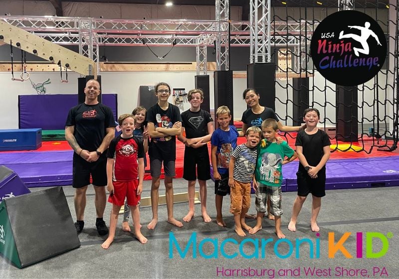 Macaroni KIDcrew's hosted visit to USA Ninja Challenge Camp Hill