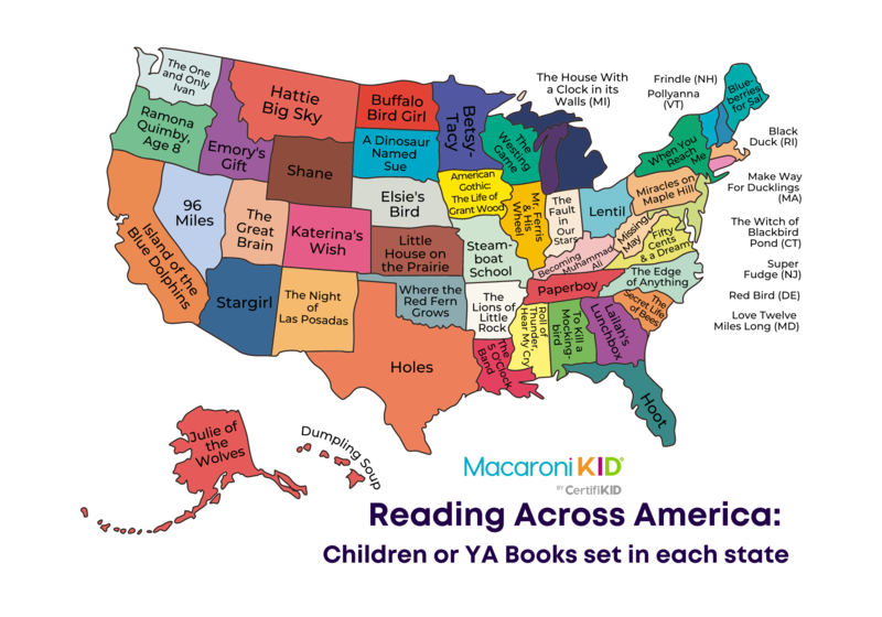 50 books across america -- read across America week. Bigger size.