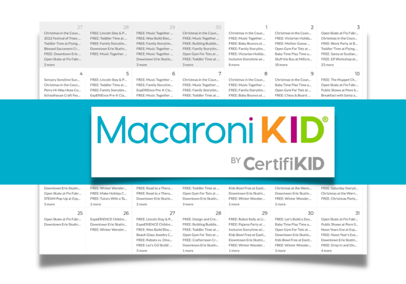Macaroni KID calendar