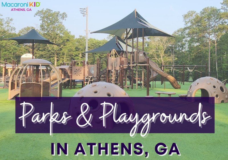 Photo of local playground and informational text