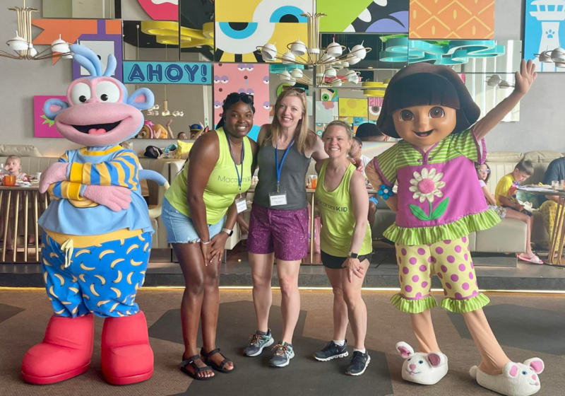 meeting characters at Nickelodeon Hotels & Resorts Riviera Maya