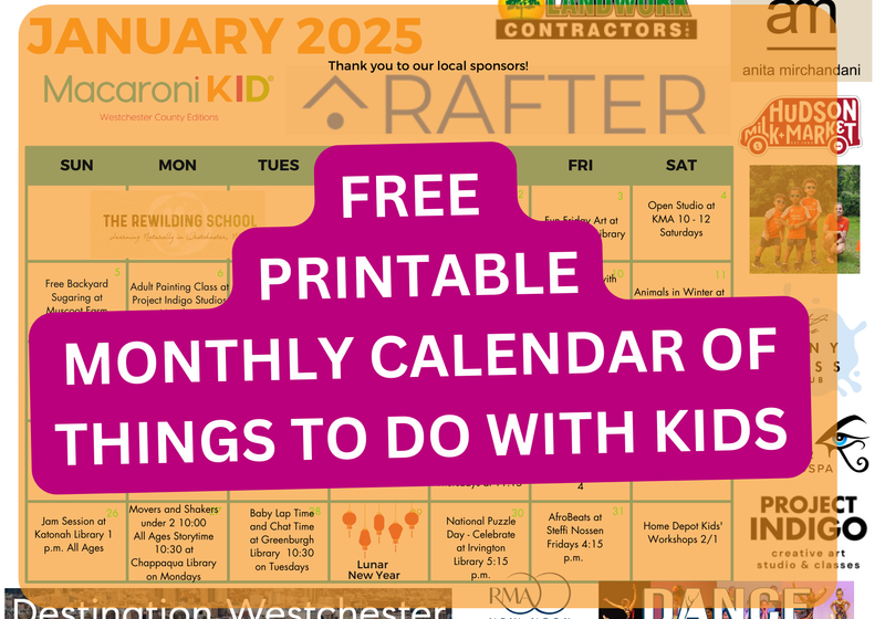 Printable monthly calendar