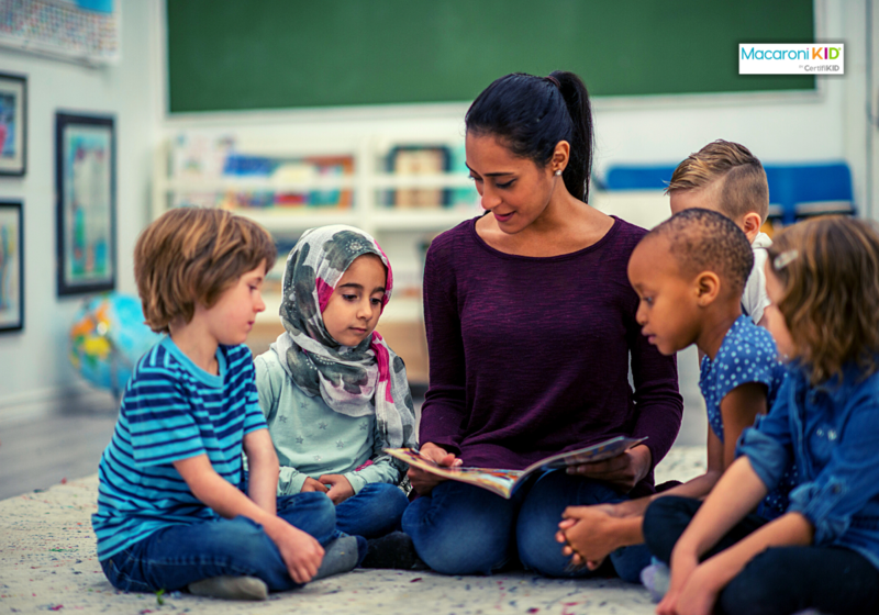 teacher reading to students