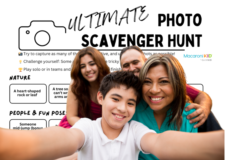 Family on the Ultimate Photo Scavenger Hunt