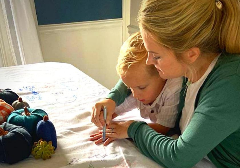 Gratitude tablecloth