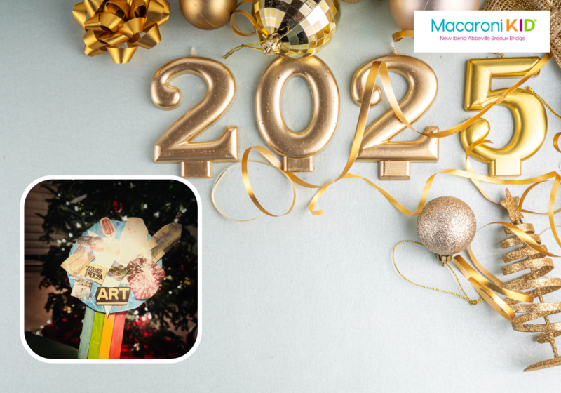 Happy New Year 2025 background with golden balloons