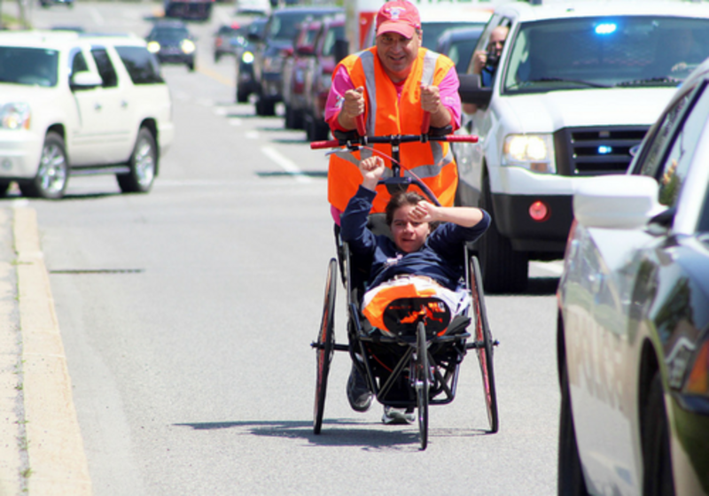 Dan Perritano and his daughter Emma walk hundreds of miles for charity