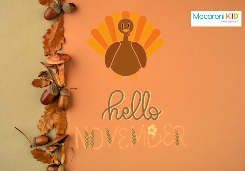 Autumn Thanksgiving background orange and brown with acorns