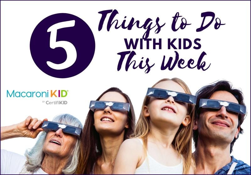 5 things to do with kids this week: people watching a solar eclipse