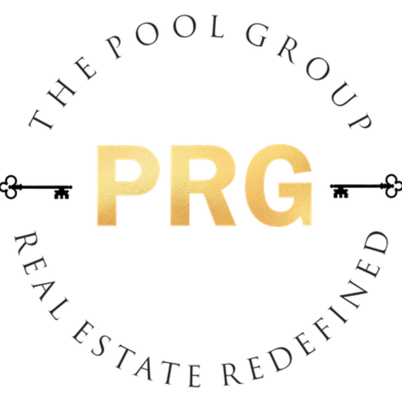 The Pool Group Real Estate Logo North Houston The Woodlands Montgomery Texas Magnolia Spring Conroe MoCo building luxury homes