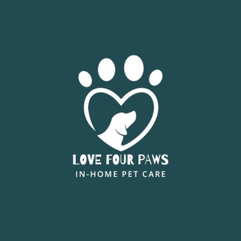 Love Four Paws In-Home Pet Sitting Logo