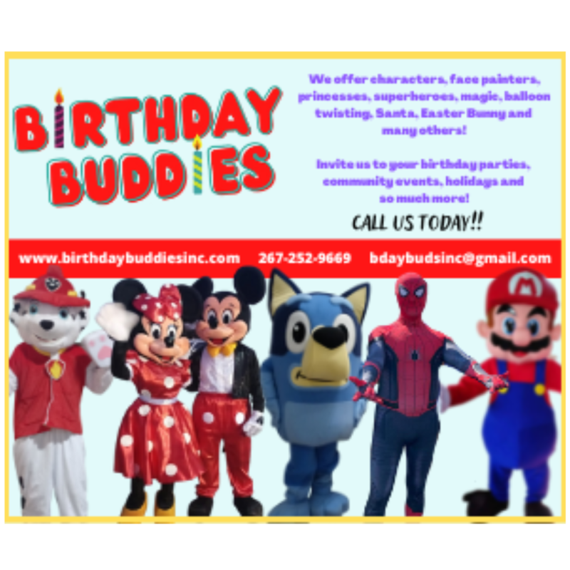 Birthday Buddies Inc, Birthday, Happy Birthday, Party, Family Fun, Boyertown, Oley, Hamburg