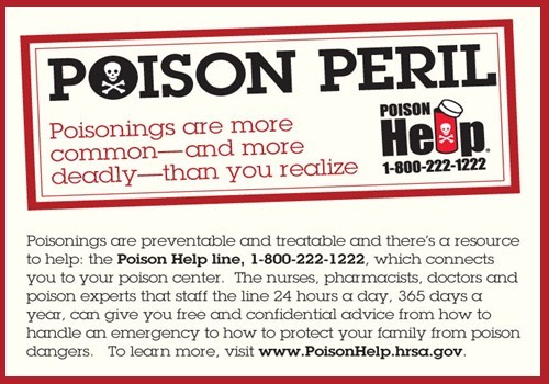 What is the National Poison Control Center?