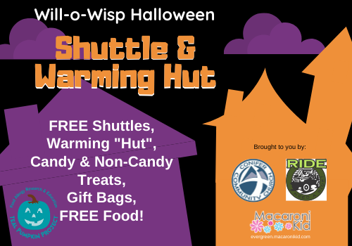 Free Will O Wisp Halloween Shuttles Warming Hut October 31st