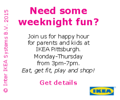 Family Happy Hour At Ikea Pittsburgh