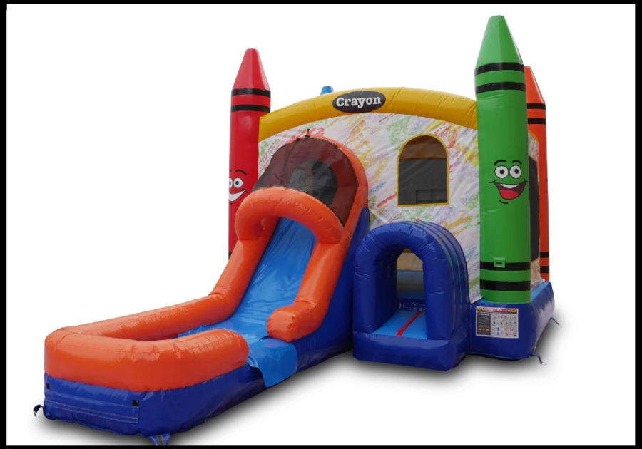 crayon-themed bounce house form 5280 Bouncers