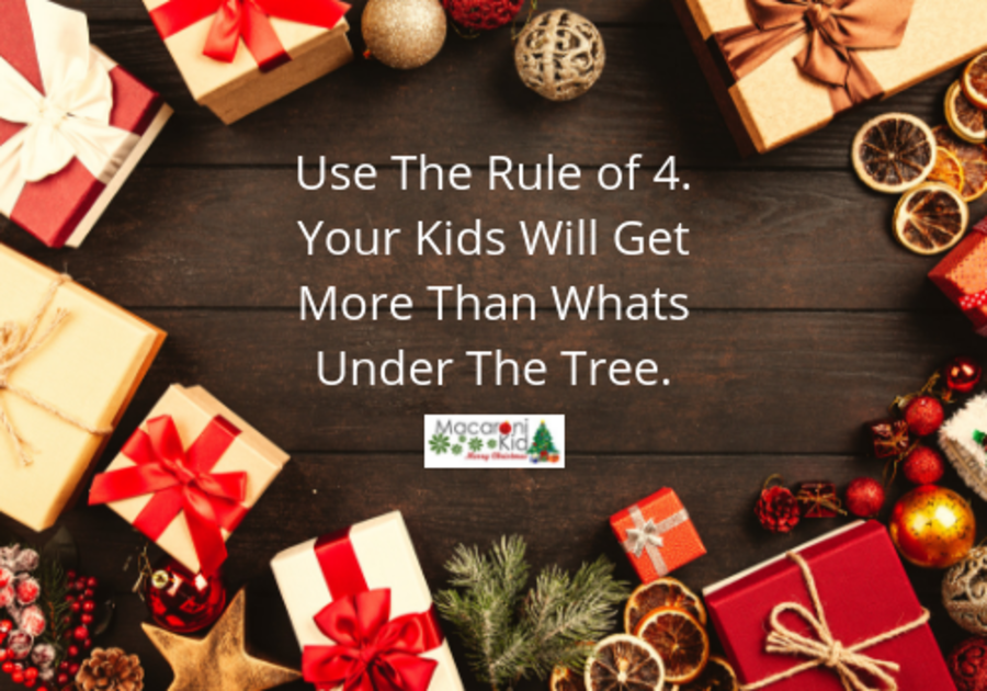 Use The Rule of 4. Your Kids Will Get More Than Whats Under The Tree.