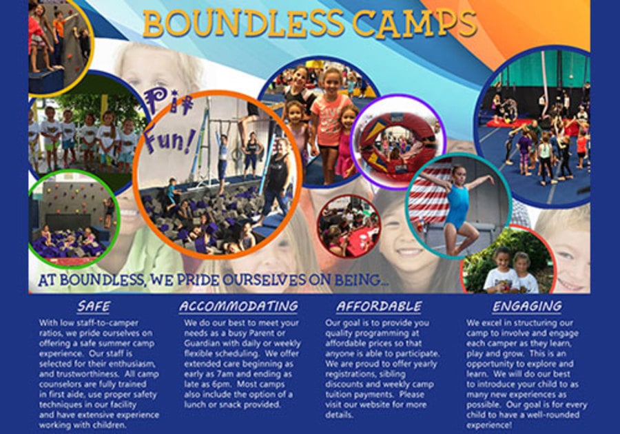 Boundless Gymnastics Summer Camp 2019