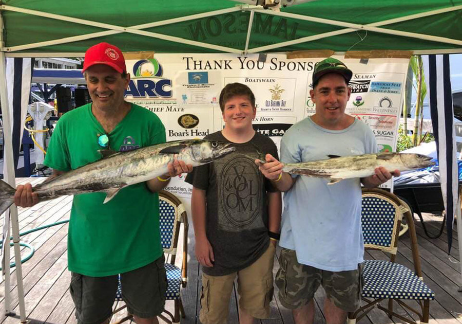 2021 Arc of Martin County KDW Fishing Tournament Anglers show their catch