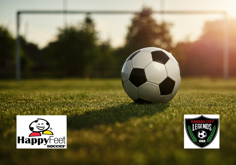 Soccer ball on a green grass field