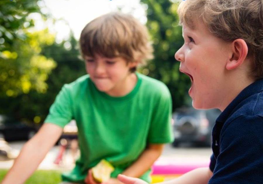 Boys Playing outside