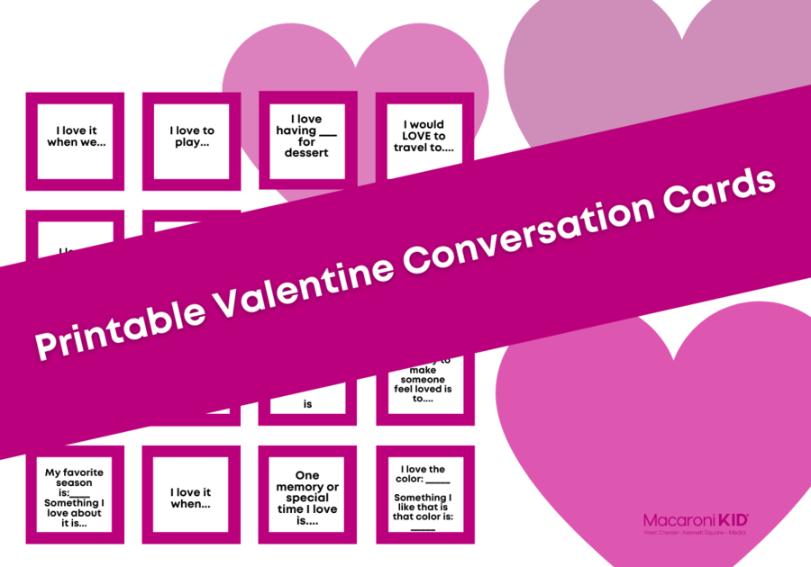 Valentine Conversation Cards Printable