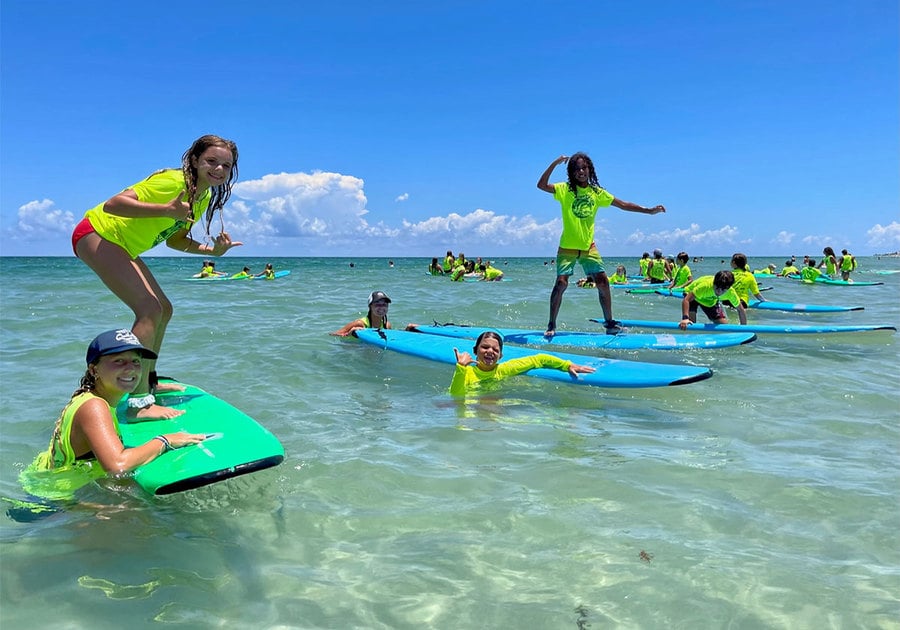 Cowabunga 2023 Summer Camp surfers