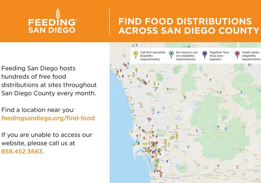 Food Distributions Across San Diego County