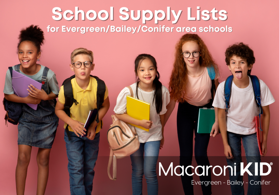 School supply Guide for Evergreen, Bailey, Conifer areas