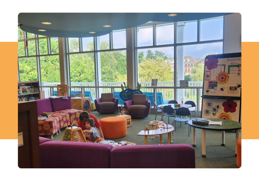 Children's Area at Claymont Library