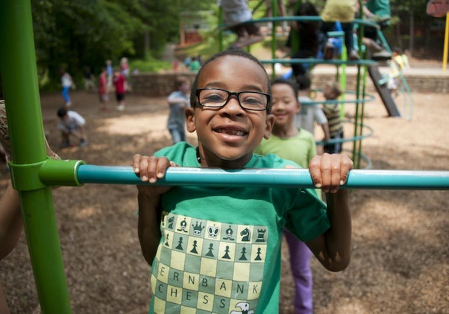 boy on playground