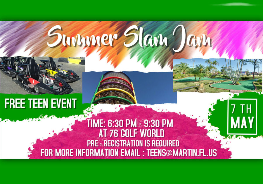 Martin County Parks & Rec 2021 Summer Slam Jam
