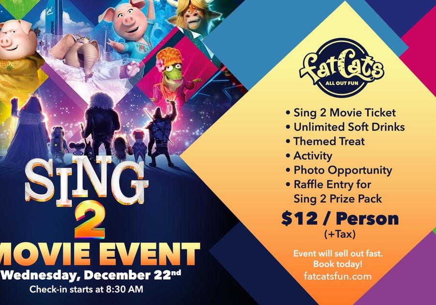 Sing 2 Morning Movie Event at FatCats Queen Creek