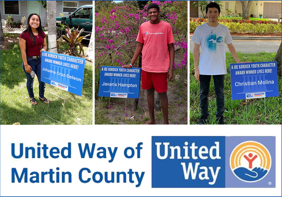 United Way of Martin County 2019/2020 Youth Character Award Winners