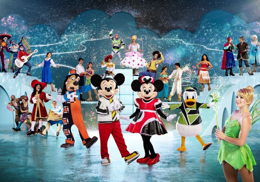 Disney characters on ice