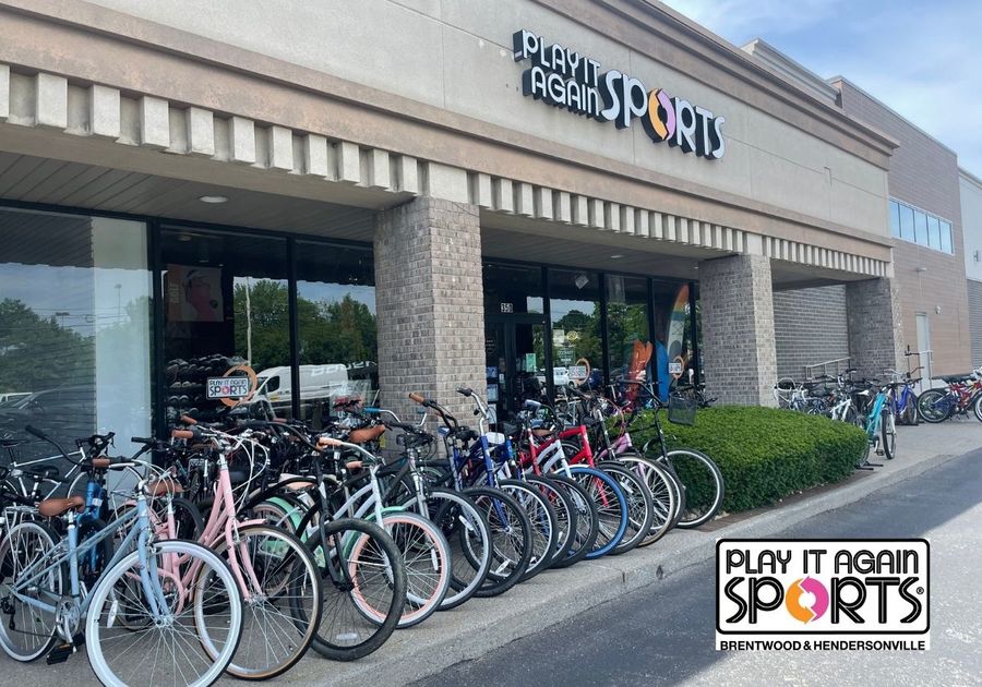 Store Front with a row of bikes on the sidewalk