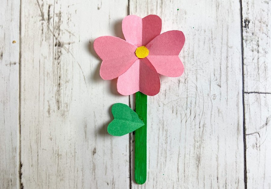 A Popsicle Stick Craft: Making A Garden of Flowers