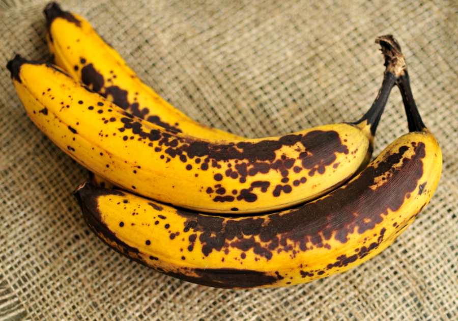 overripe brown bananas