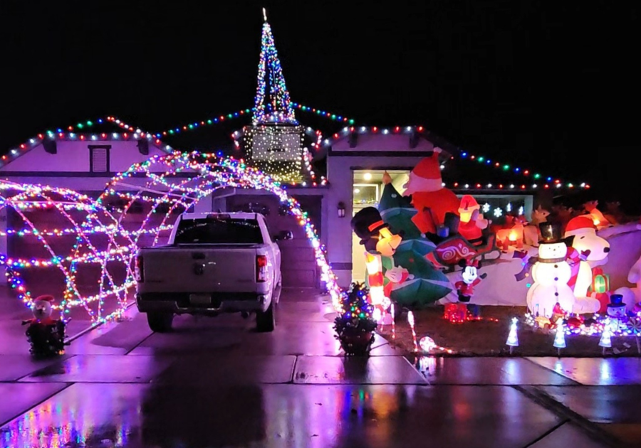 A well lit and thoroughly decorated home in Hancock Park of Chico CA