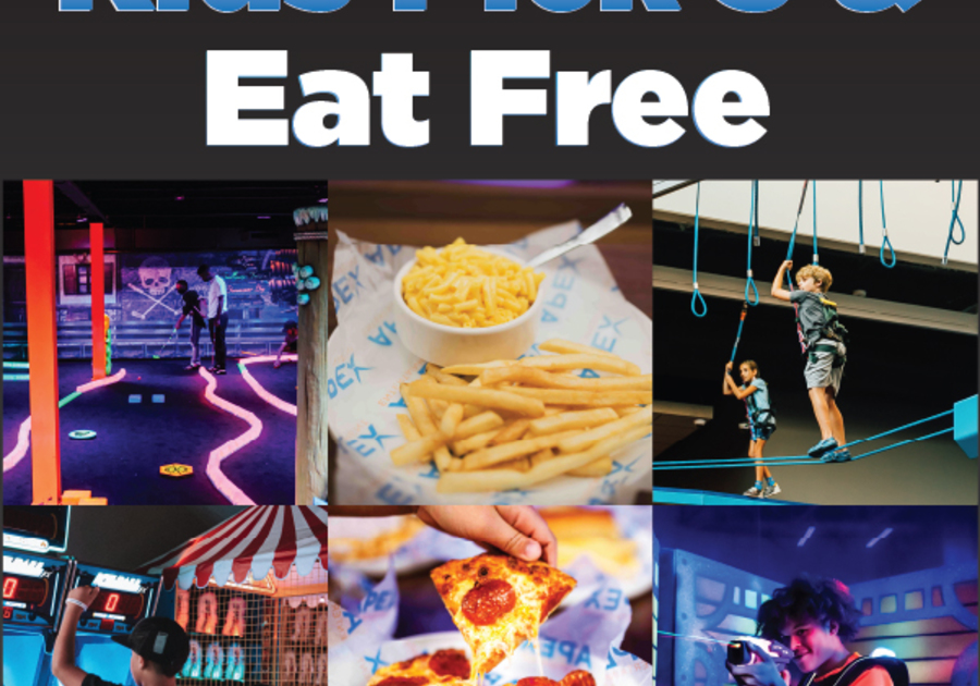 Apex Entertainment Kids Pick 3 & Eat Free Ads