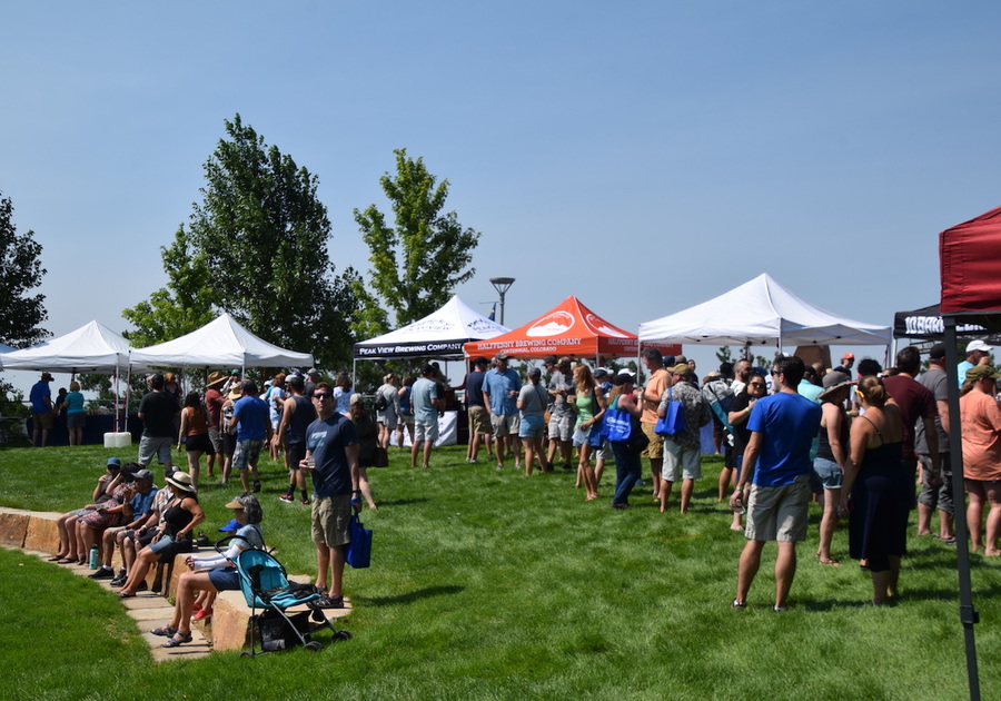 vendor tents at city of centennial's annual beer festival