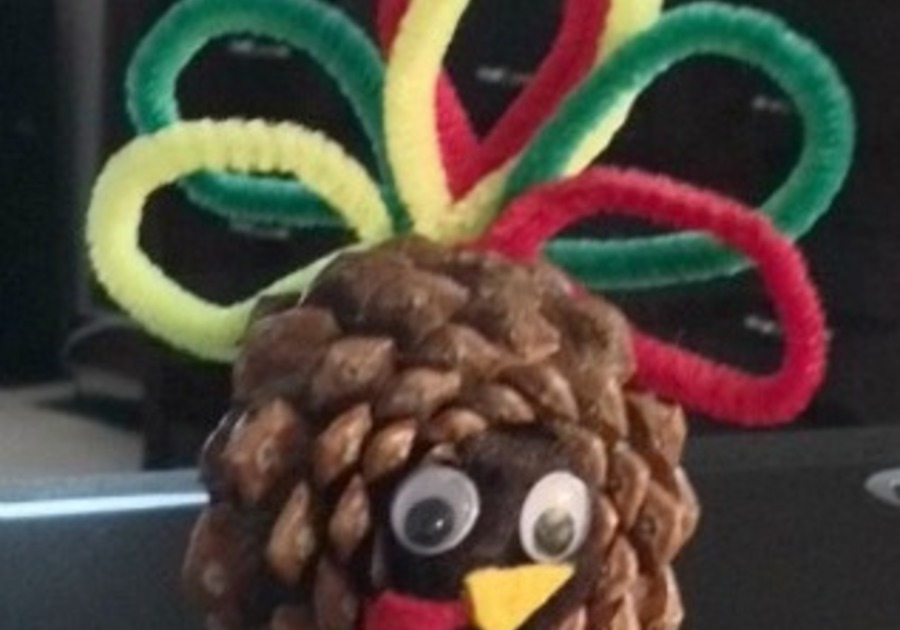 Craft a Pinecone Turkey