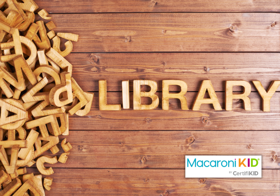 Word library made with wooden letters